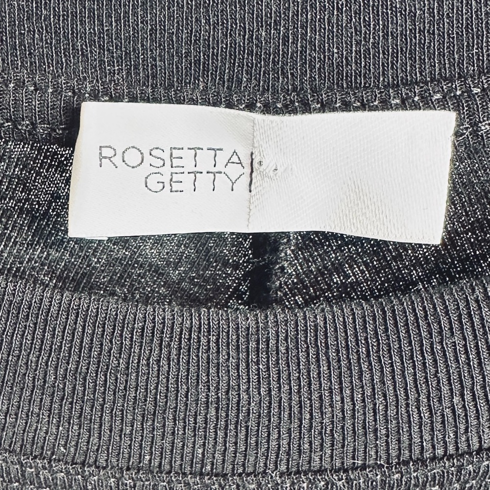 Rosetta Getty Black Midi T-Shirt Tie Waist Apron Wrap Skirt Dress NWT - Picture 9 of 15